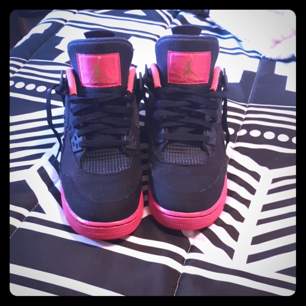 Women's Air Jordan Nike Flight Retro 4 Denim